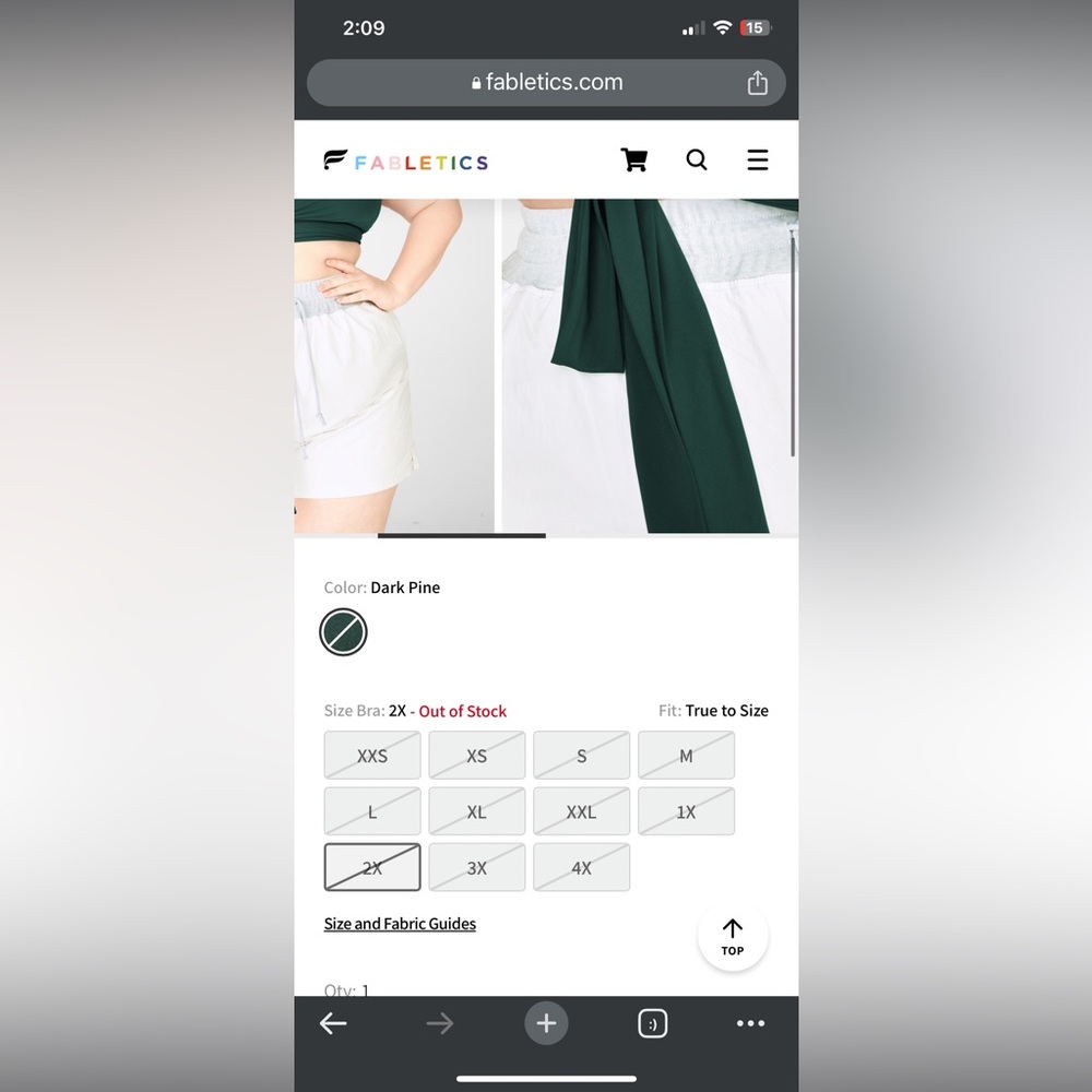Fabletics Woman’s Plus Size 3x Green Nola Top - image 7